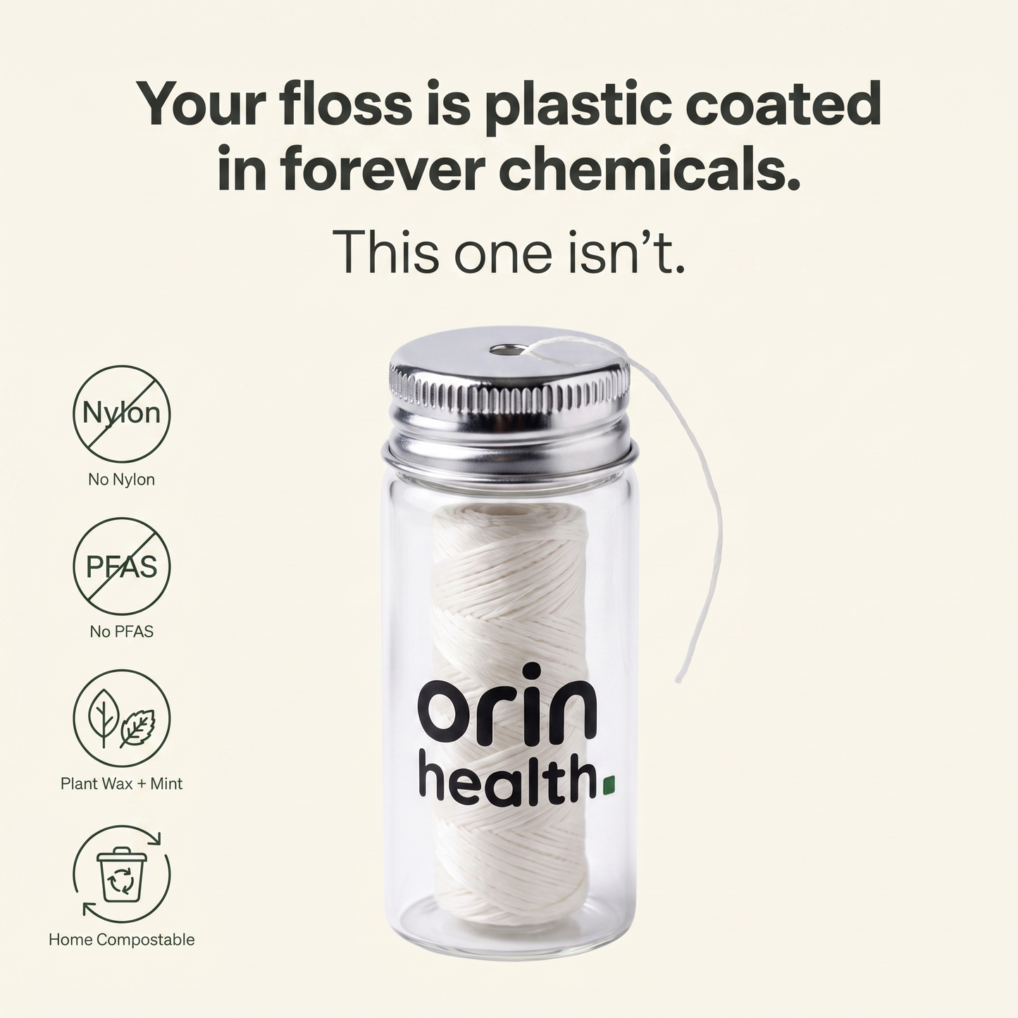 OrinHealth™ Zero-Plastic Silk Floss